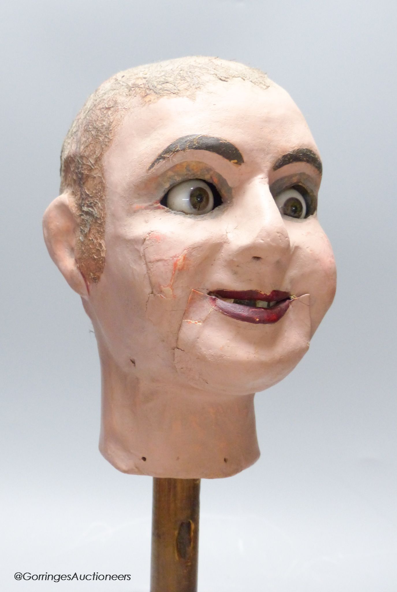 A painted bentriloquist's dummy